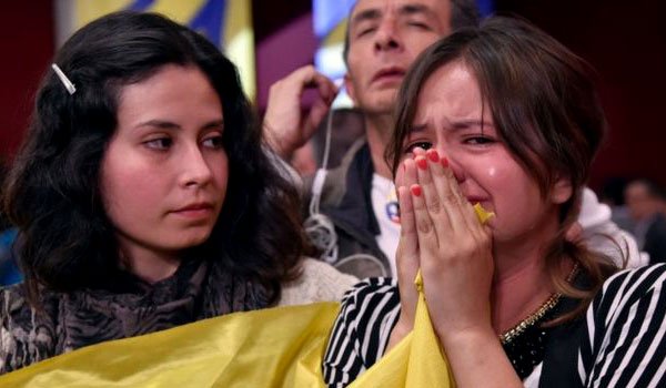 Colombian voters reject Farc peace deal