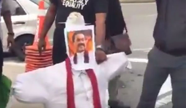 Protests against Mahinda in Malaysia (video)