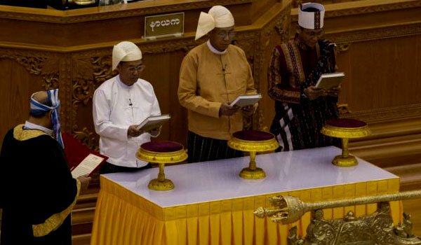 Landmark presidential shift in Myanmar