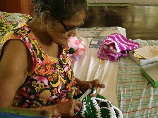 635925960724496954 Patient at Hendala knitting Image by Ross Velton Sri Lanka 2015