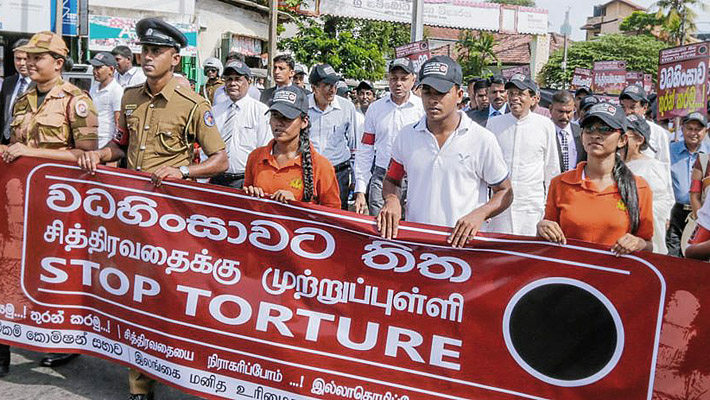 stop torture march president sirisena 30 06 2016