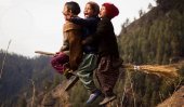 Students in Himalayas play Quidditch