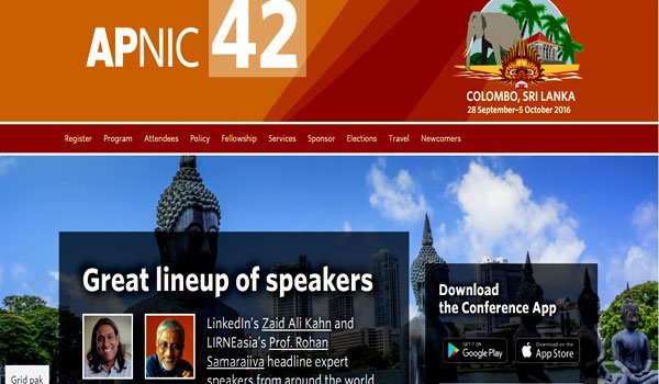 Asia Pacific’s internet experts to meet in Colombo on 3-5 October