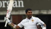 Sanga passes 12,000 Test runs, steadies SL