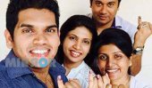 President, family show ink-marked fingers!
