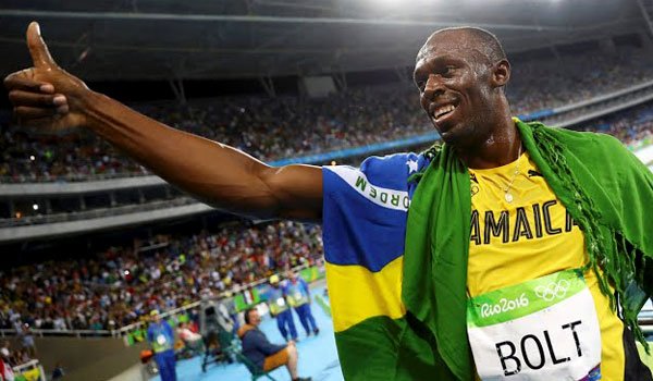 Bolt wins triple triples at Olympics