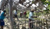 Village being rebuilt despite police, military obstructions