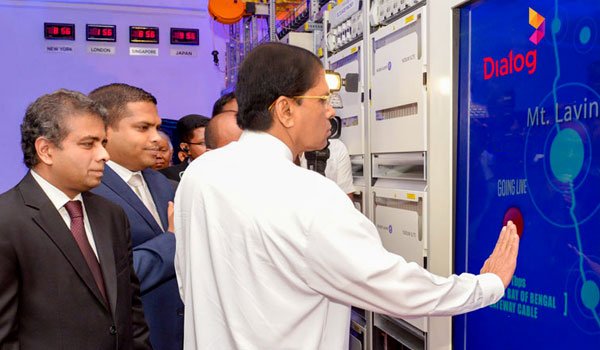 Dialog connects Sri Lanka to ultra high speed cable