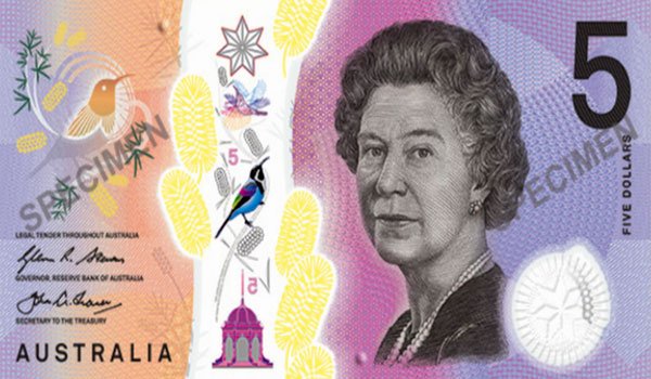 Tactile banknote in Australia to aid the blind