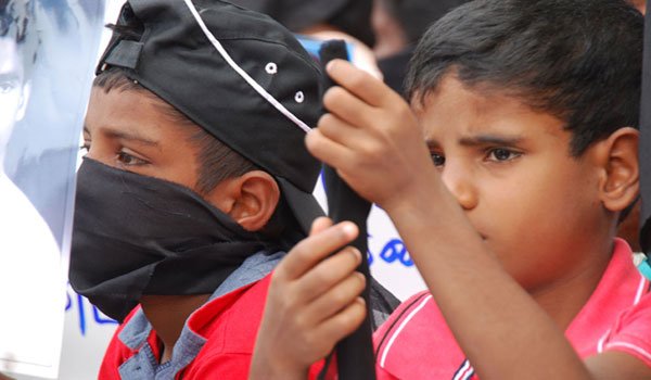Black flag protest in Vavuniya