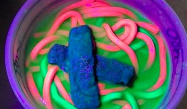 Japanese mad scientist creates neon noodles