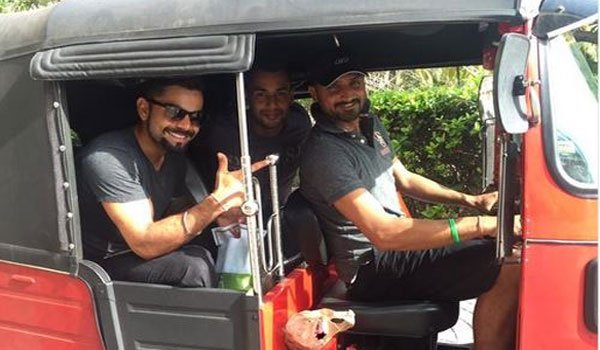 Indian cricketers go TukTuk mode in Colombo!