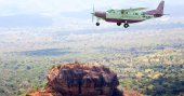 Aircraft flying damaged Sigiriya?