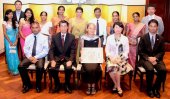 Shigeko Baba receives commendation from Japanese ambassador