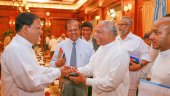 Gunawardenas chat with Maithri (pics)