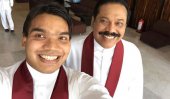 Father-son selfie in parliament
