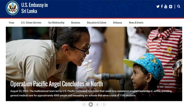 US Embassy launches new website
