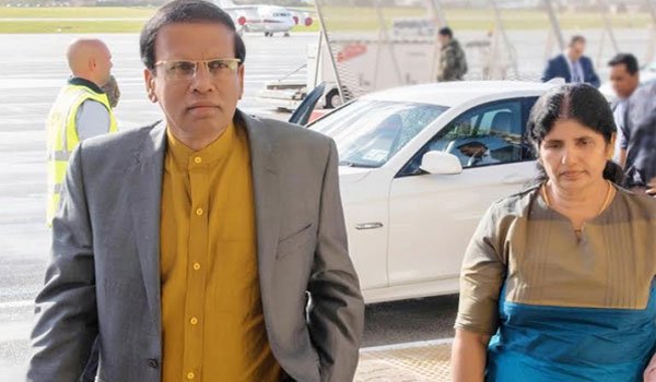 President Sirisena arrives in Malta