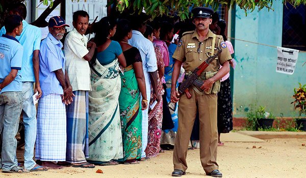 Enthusiastic, peaceful voting