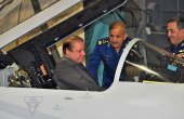- PM Nawaz Sharif inspecting a JF-17 cockpit
