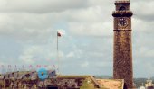 Lightning damages Galle clock tower