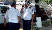 Police drenched against water cannon use (Video)