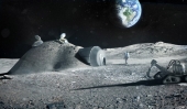 Building homes on the moon
