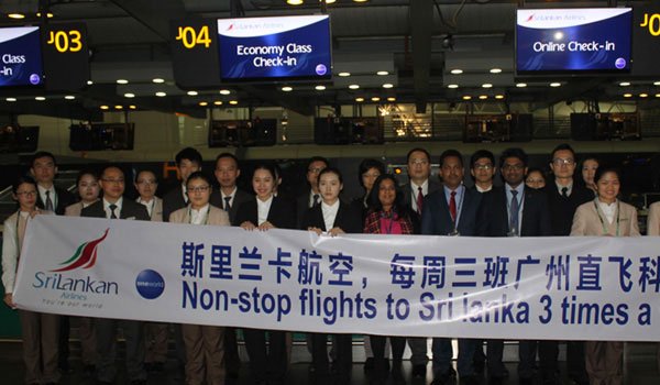 SriLankan offers thrice weekly non-stop Guangzhou - Colombo flights