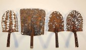 Sculptor carves new life into discarded shovel heads